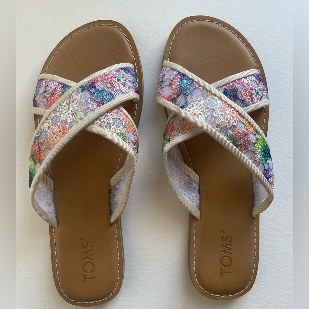 TOMS Viv Crochet Lace Sandal